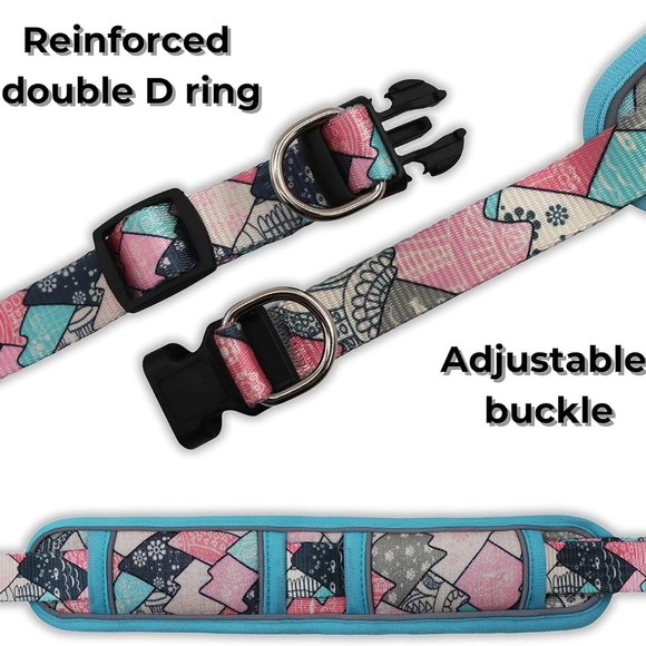 Adjustable Size L Mesh Dog Collar Reflective With Strong Sturdy Buckle - Picture 4 of 8